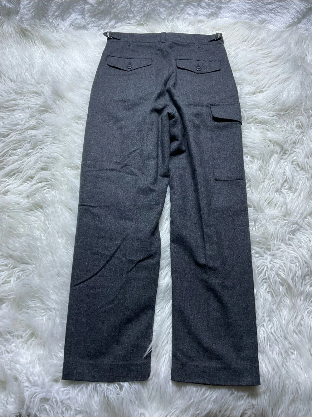 J Crew Wool-blend pleated cargo pant